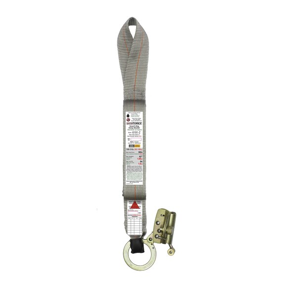 Super Anchor Safety ANSI Z359.13 Ultra-Lite Energy Absorber A-End Dee-Loop B-End Fall Arrester Zinc 4015-Z. 6191-Z - main